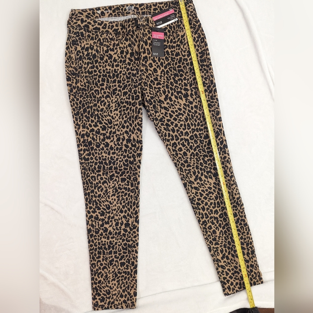 a.n.a New Perfect Leopard Print Skinny Jeans